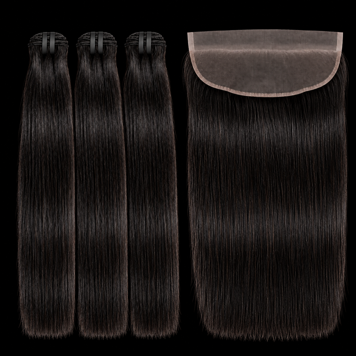 Straight 3 Bundle + Frontal Deal