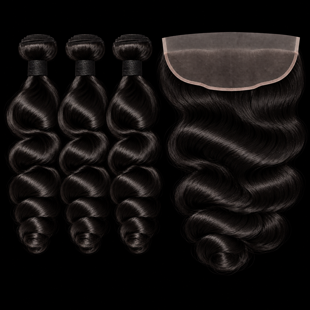 Loose Wave 3 Bundle + Frontal Deal